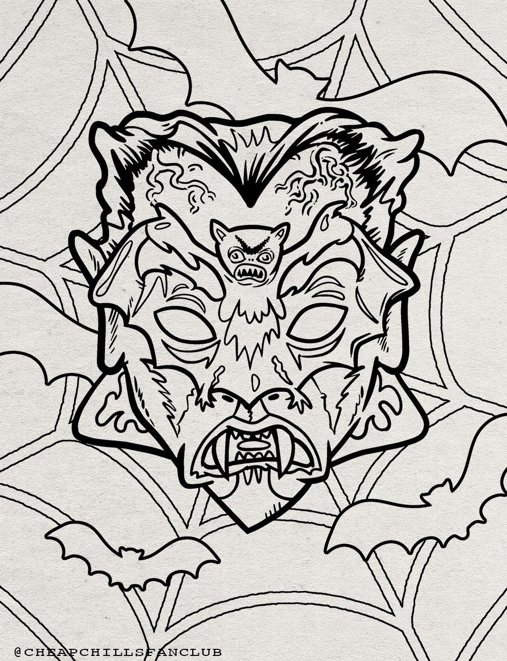 Costume and mask a halloween memories coloring book â cheap chills