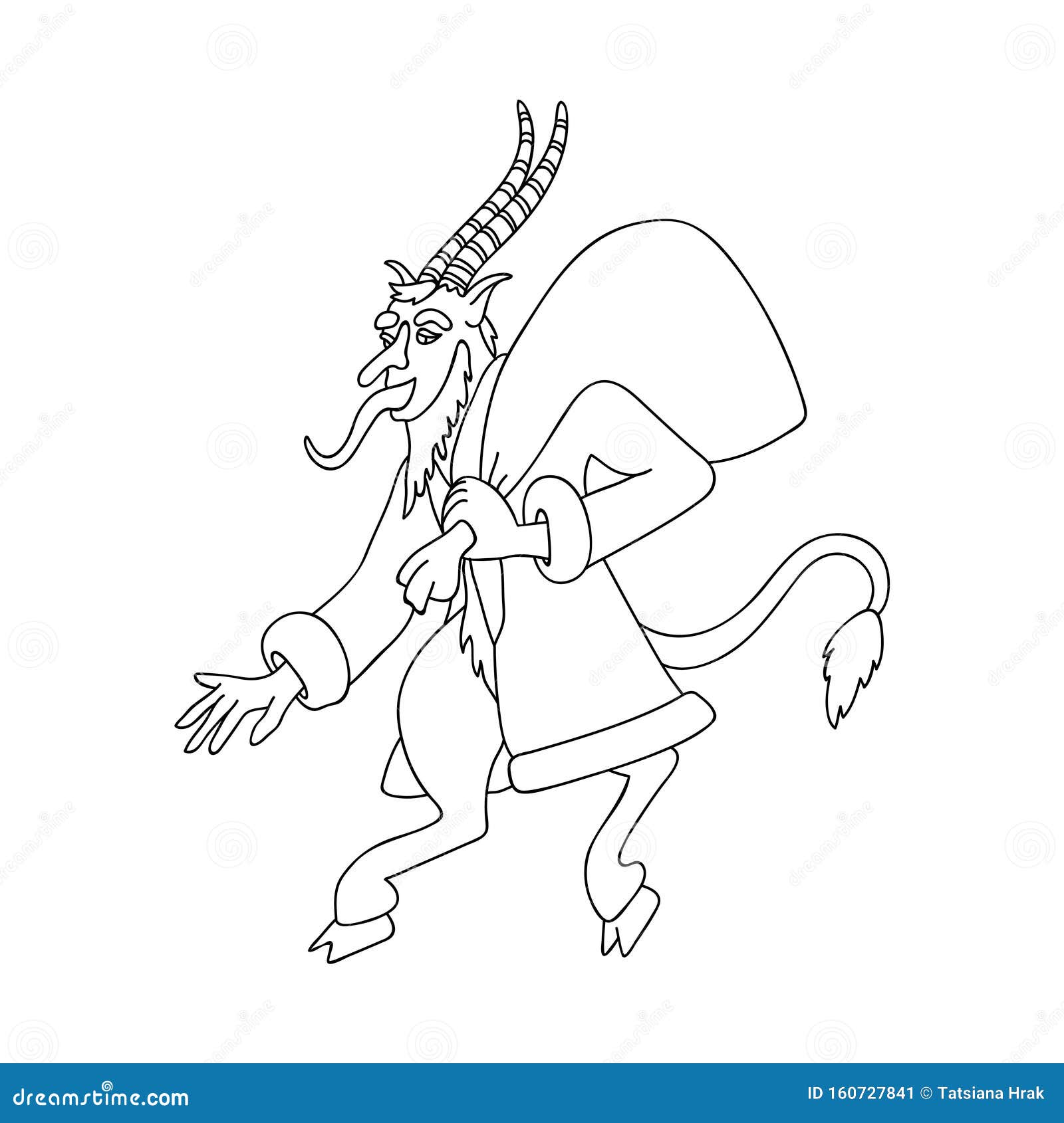 Krampus illustration stock illustrations â krampus illustration stock illustrations vectors clipart