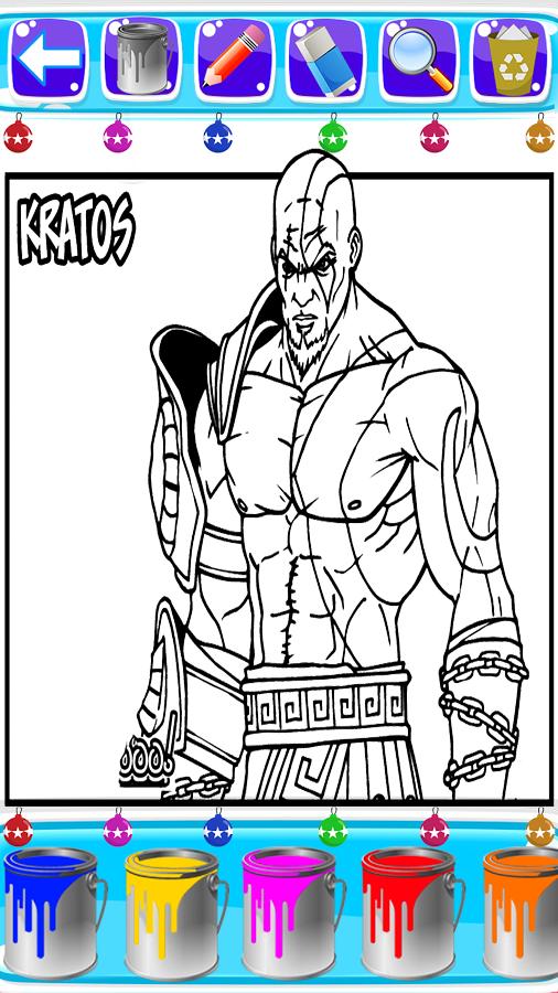 Ððºðñðññ coloring the god of warrior hero kratos apk ððñ android