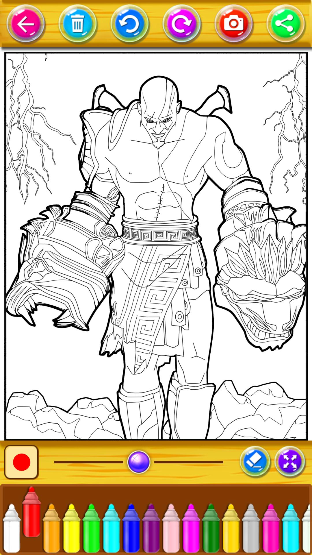Ððºðñðññ coloring the god of warrior hero kratos apk ððñ android