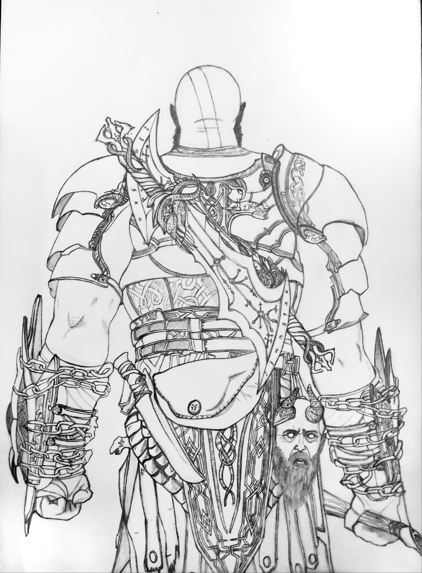 Kratos drawing by artified