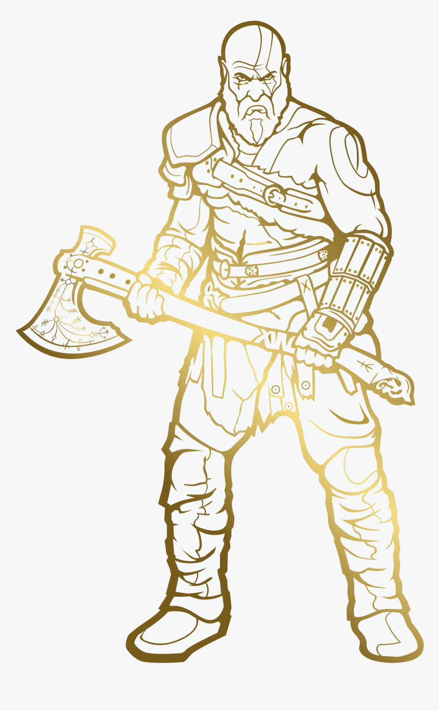 God of war coloring hd png download transparent png image