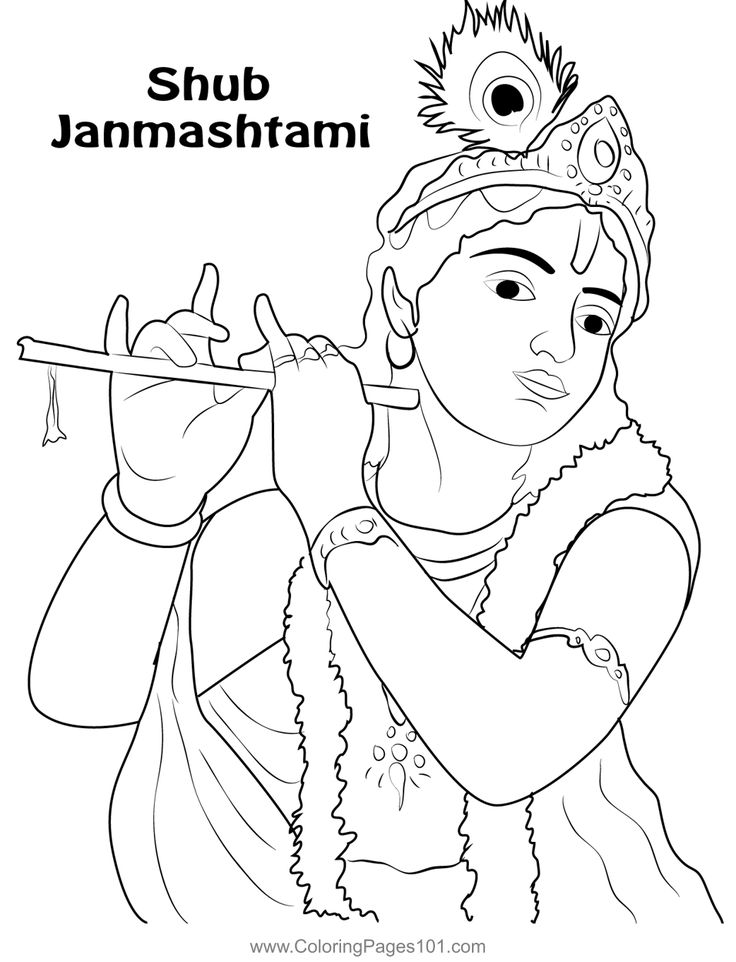 Best krishna colorg page colorg pages colorg pages for kids prtable colorg pages