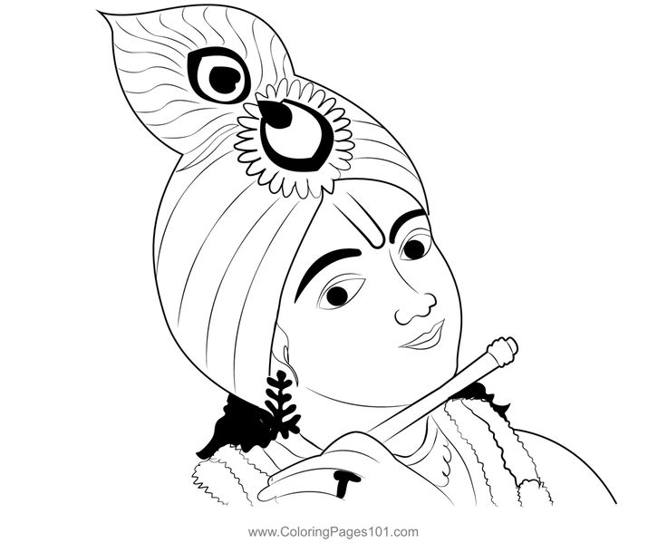 Beautiful krishna colorg page colorg pages outle art happy ganesh chaturthi images