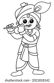 Krishna colouring page colouring pages coloring stock illustration