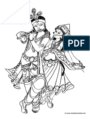 Kid coloring page pages krishna radha pdf