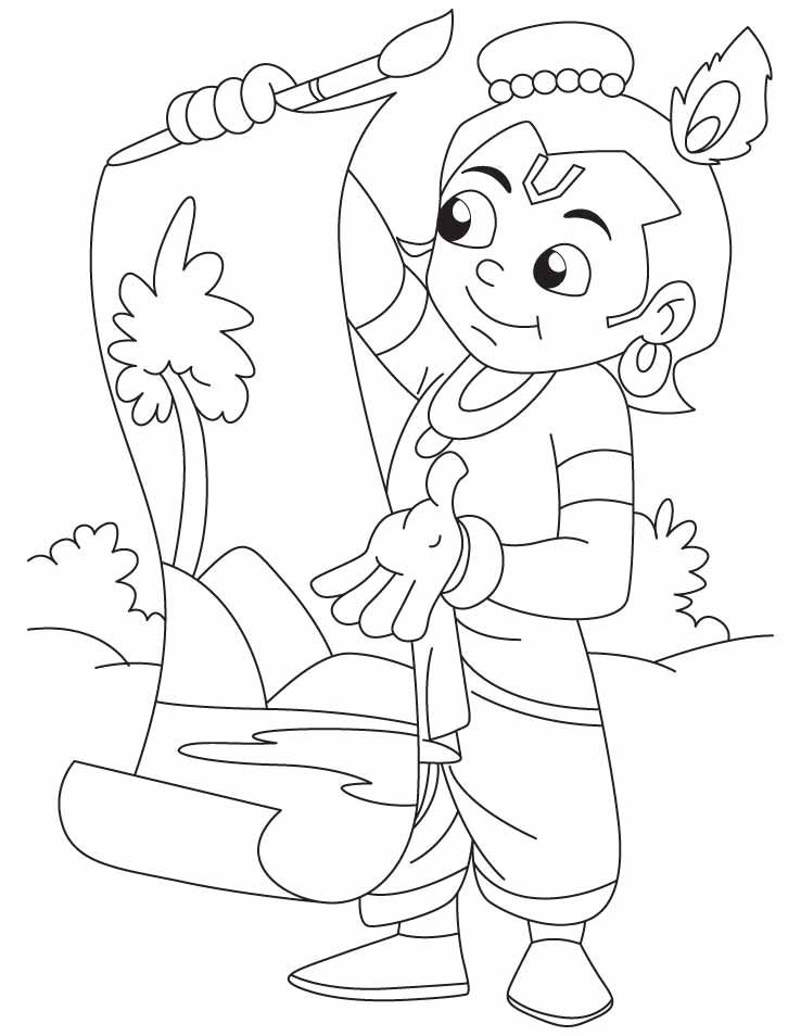 Krishna baby free coloring pages sketch coloring page superhero coloring pages art drawings for kids free coloring pages