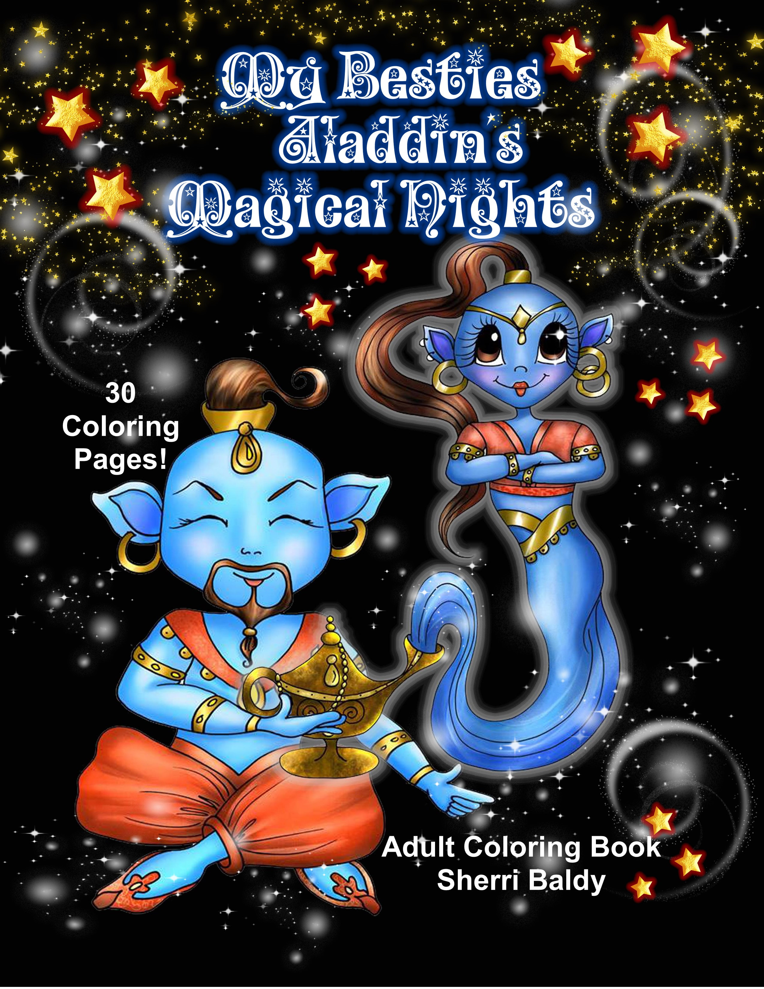 My besties aladdin magical nights coloring book pages digital download coloring book