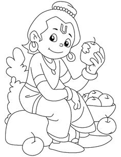 Krishna coloring pages eas coloring pages online coloring pages krishna