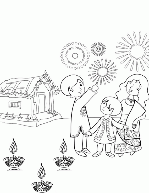 Shri krishna janmashtami coloring printable pages for kids