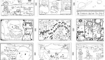 Free calendar coloring book