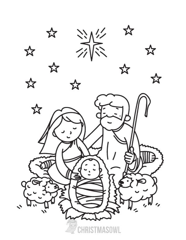 Free christmas coloring pages printables sofestivecom nativity coloring pages free christmas coloring pages kids christmas coloring pages