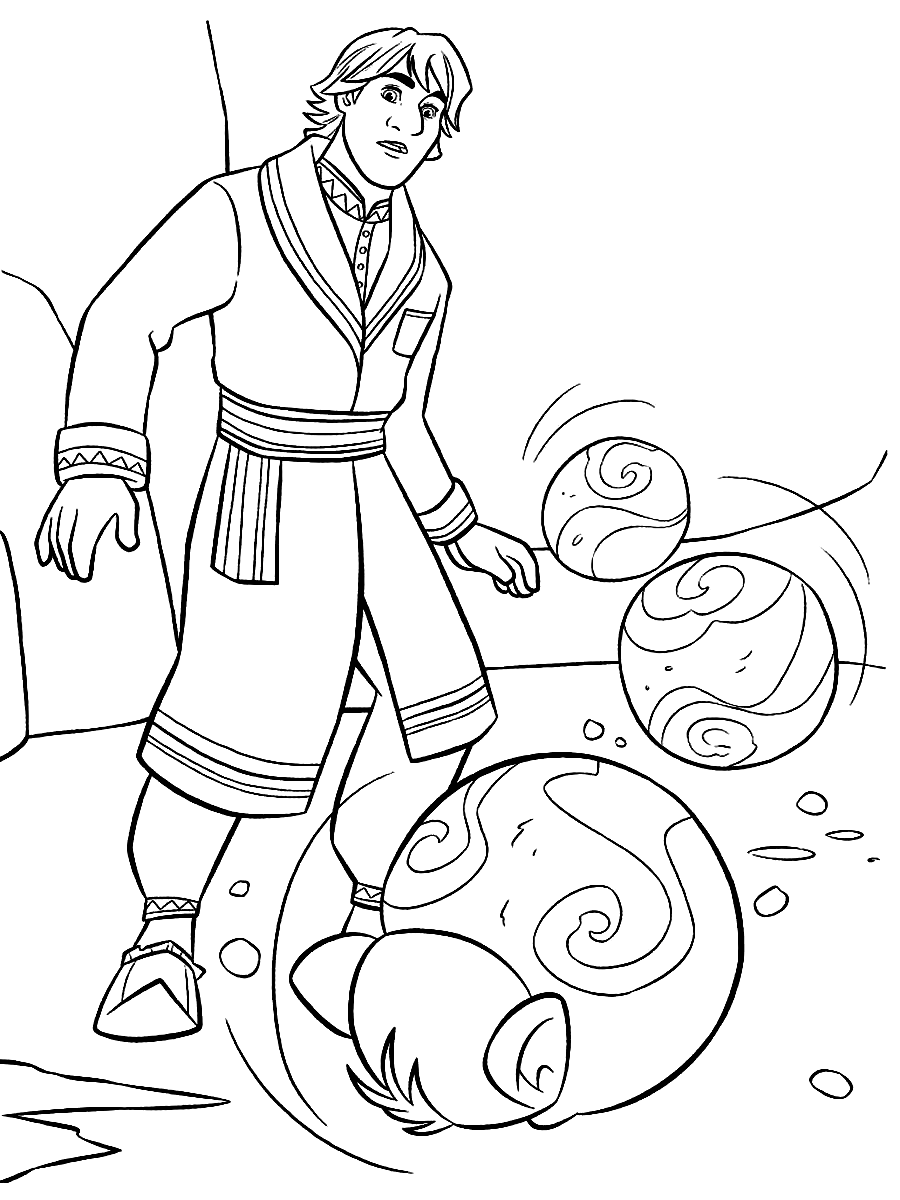 Kristoff coloring pages printable for free download