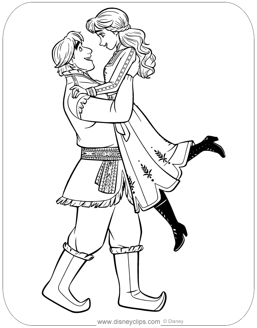 Frozen coloring pages