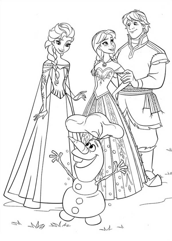 Best frozen coloring pages for kids