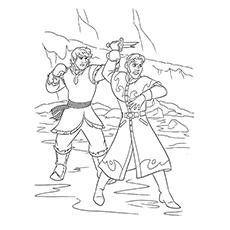 Beautiful frozen coloring pages for your little princess
