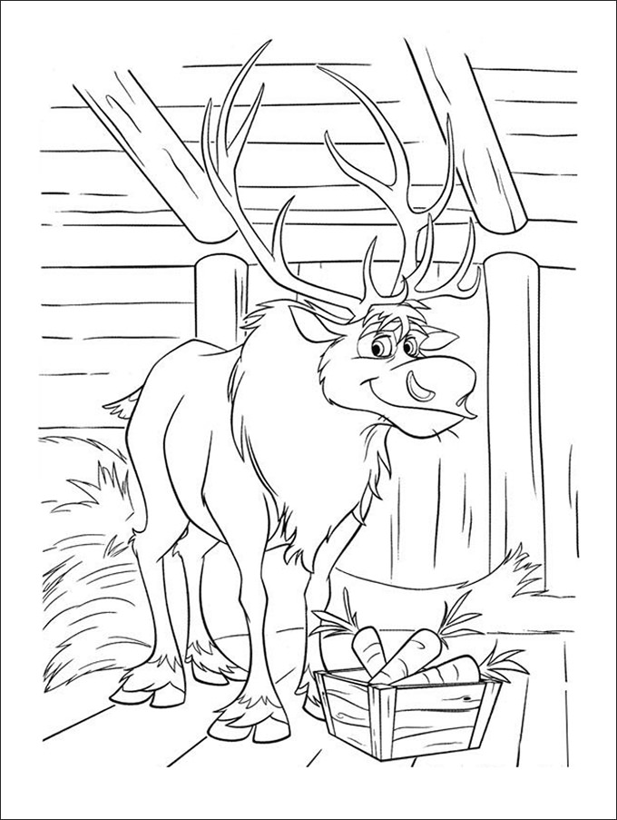 Frozen coloring page s