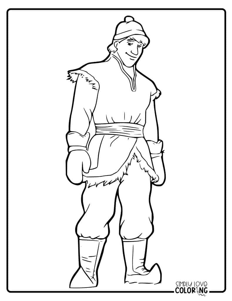 Frozen coloring pages