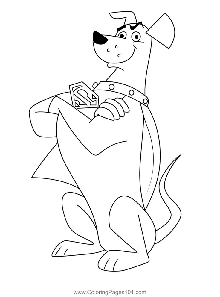 Krypto dog coloring page dog coloring page coloring pages coloring pages for kids