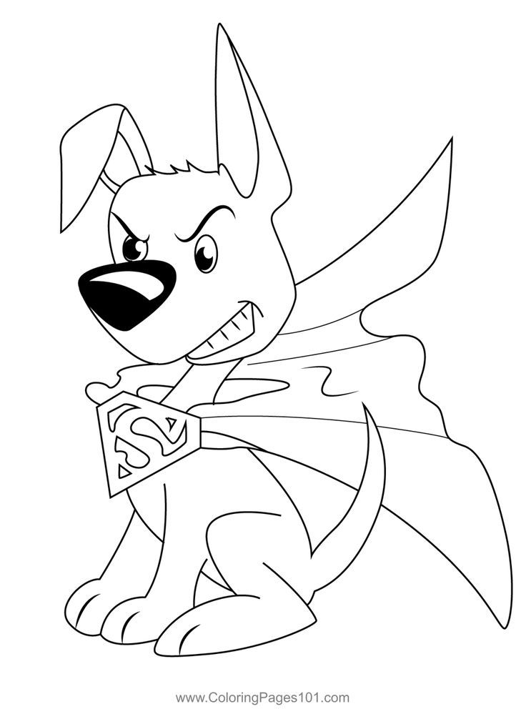 Angry krypto coloring page coloring pages coloring pages for kids printable coloring pages