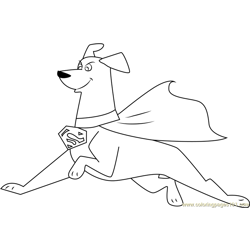 Krypto coloring pages for kids printable free download