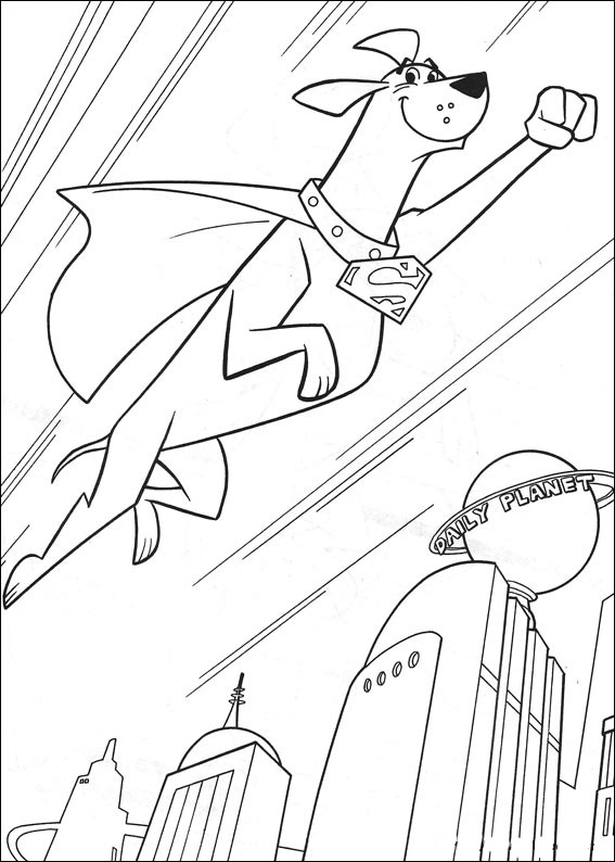 Krypto the superdog coloring sheet