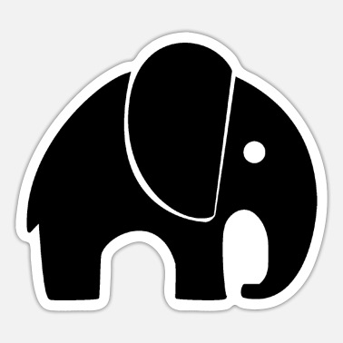 Elefant savanne kuffert sticker