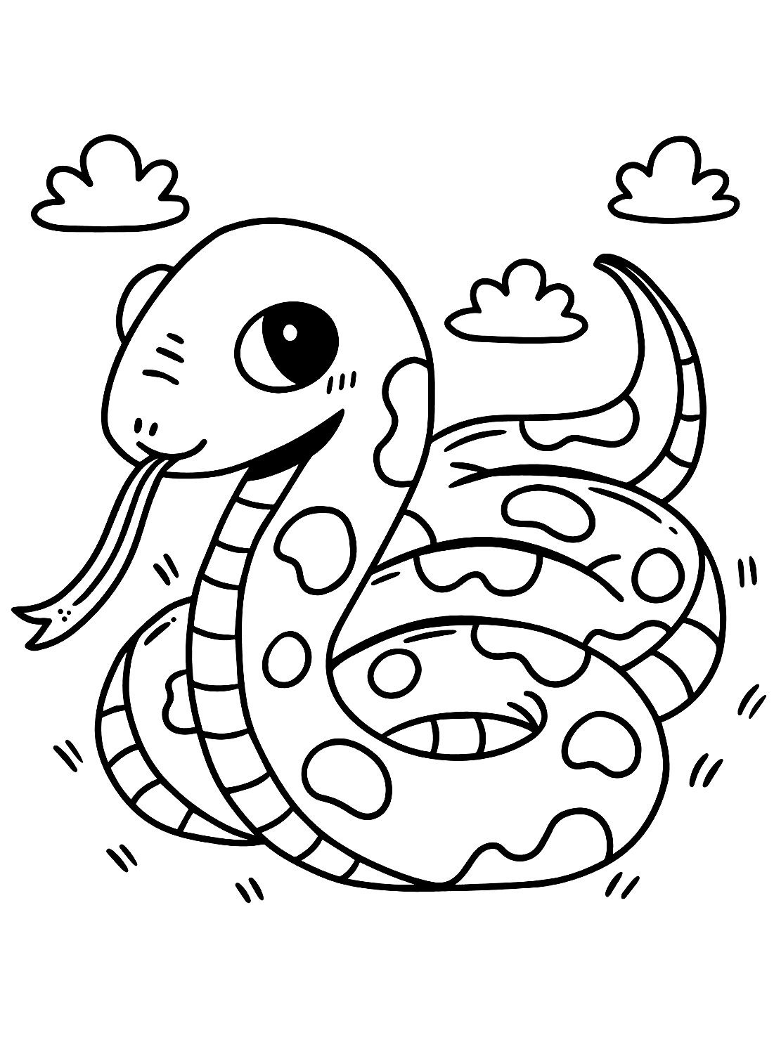 Snake coloring pages