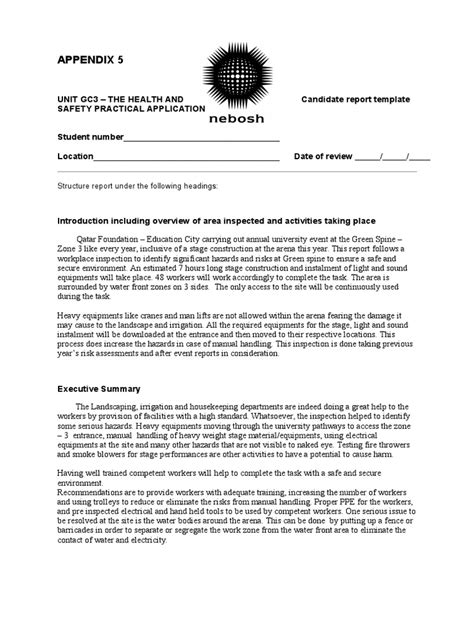 Ngc candidate report template