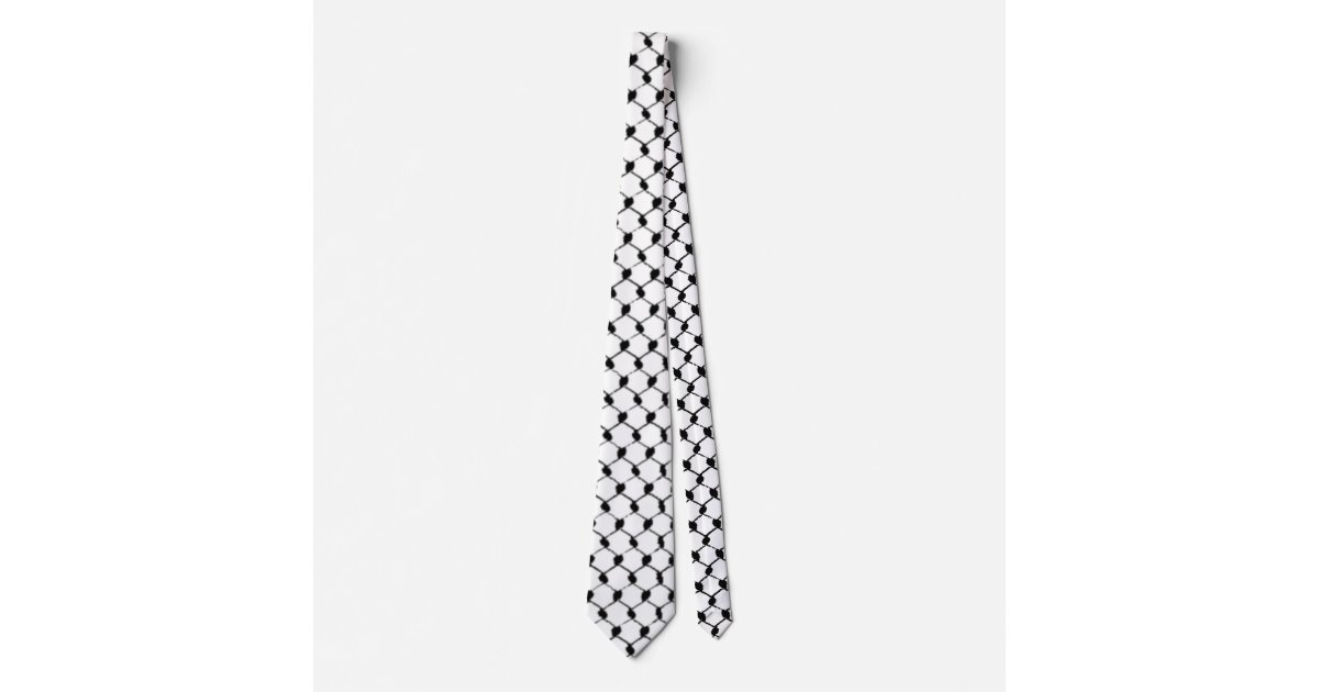 Palestinian kufiya custom designed neck tie