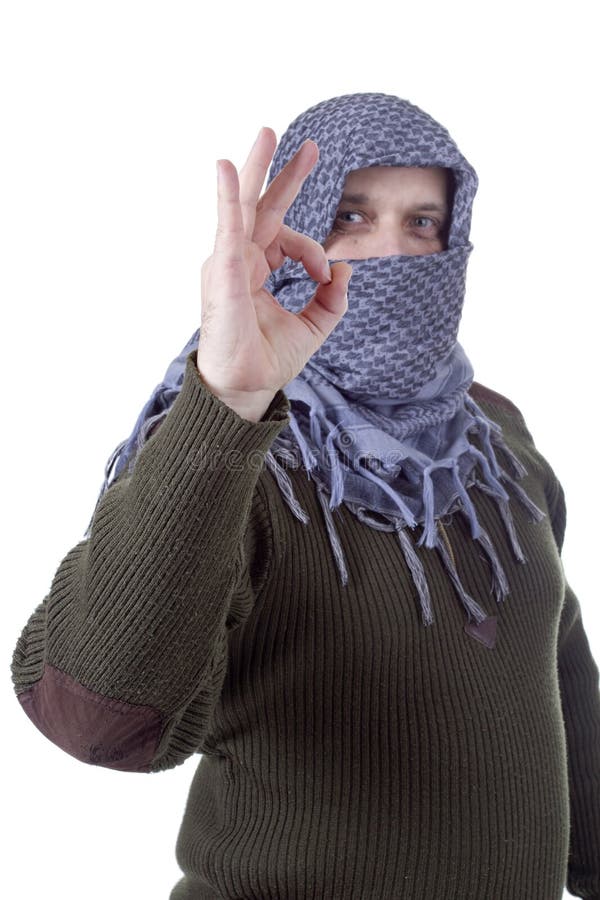Muslim rebel stock photos