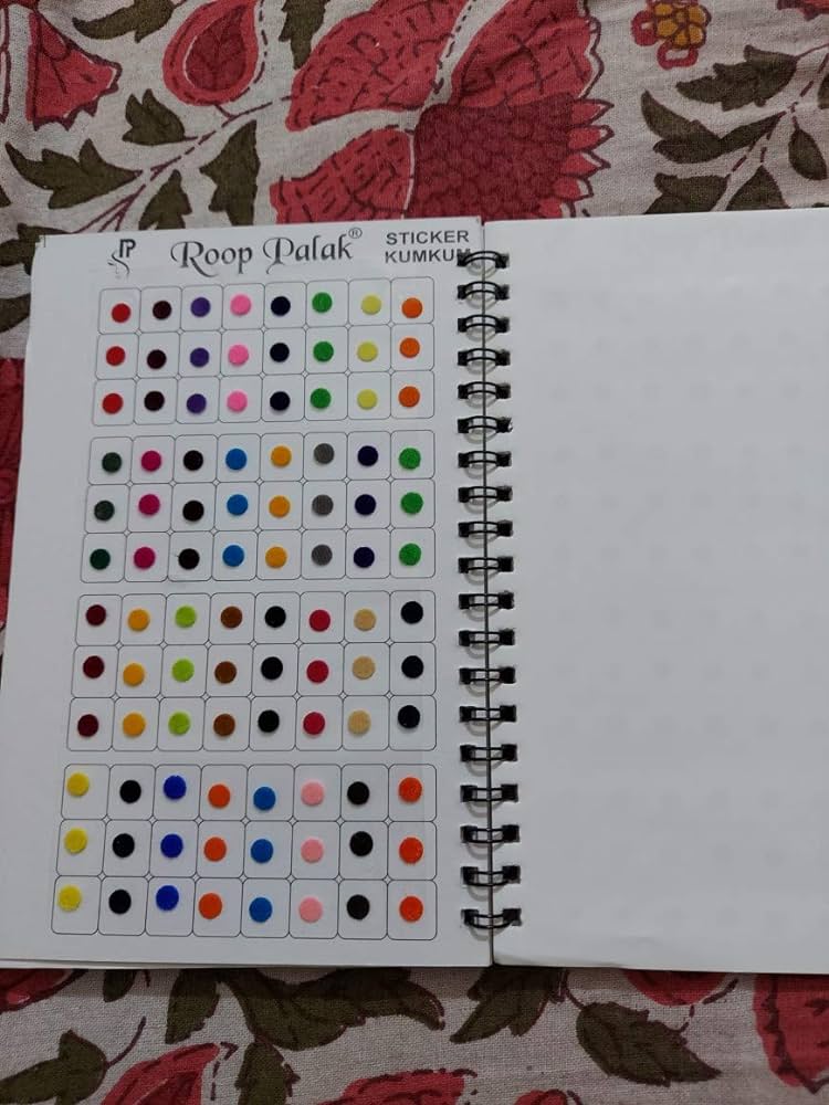 Navya suhag sticker kumkum spiral book bdi multi color beauty