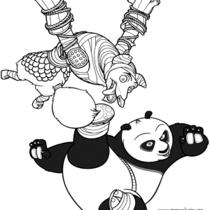 Kung fu panda coloring pages printable for free download