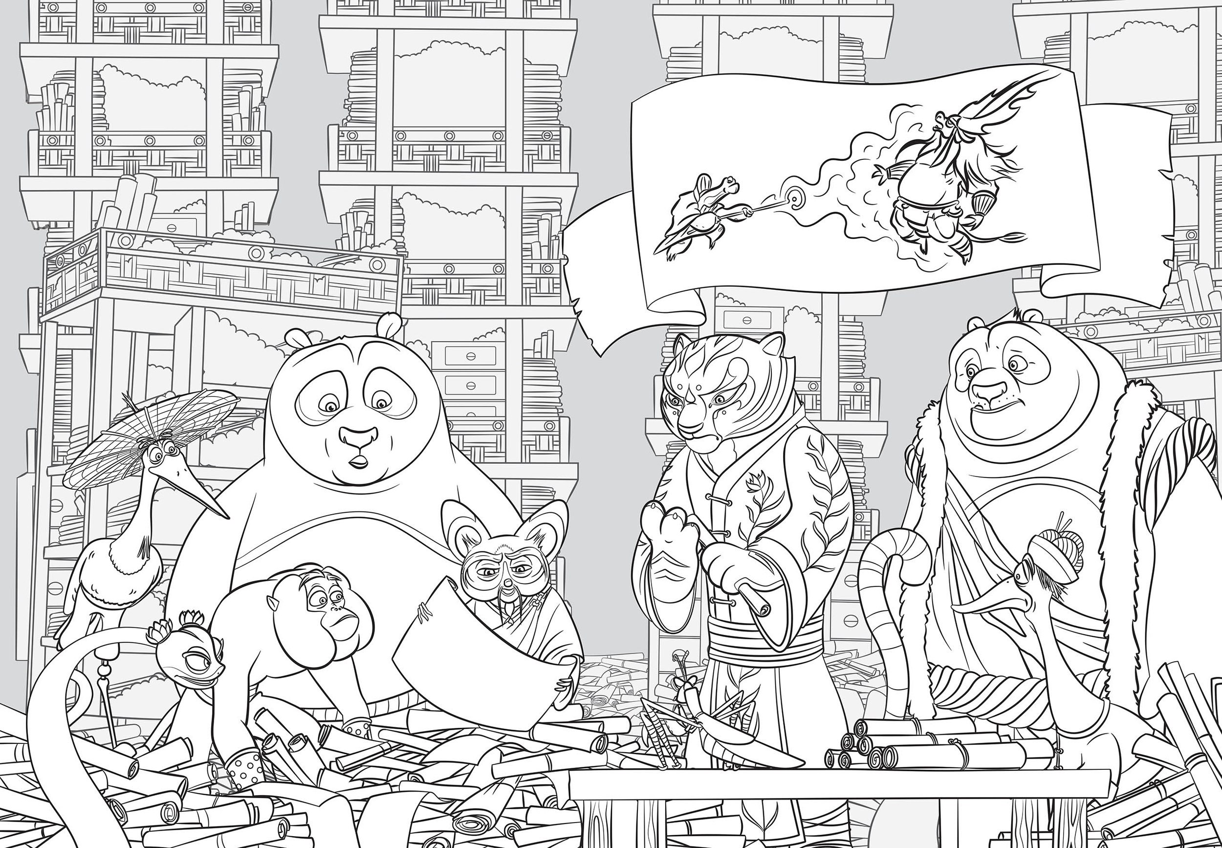 Patrick ian moss â kung fu panda illustration