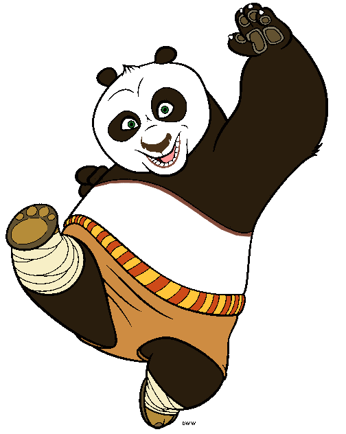 Kung fu panda clip art cartoon clip art