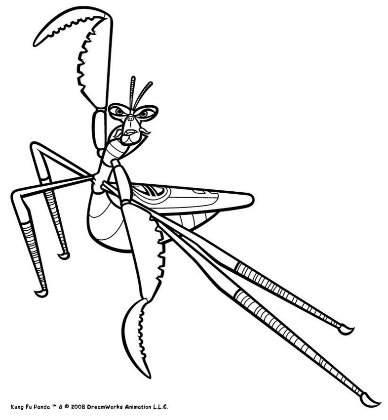 Best kung fu panda coloring pages for kids