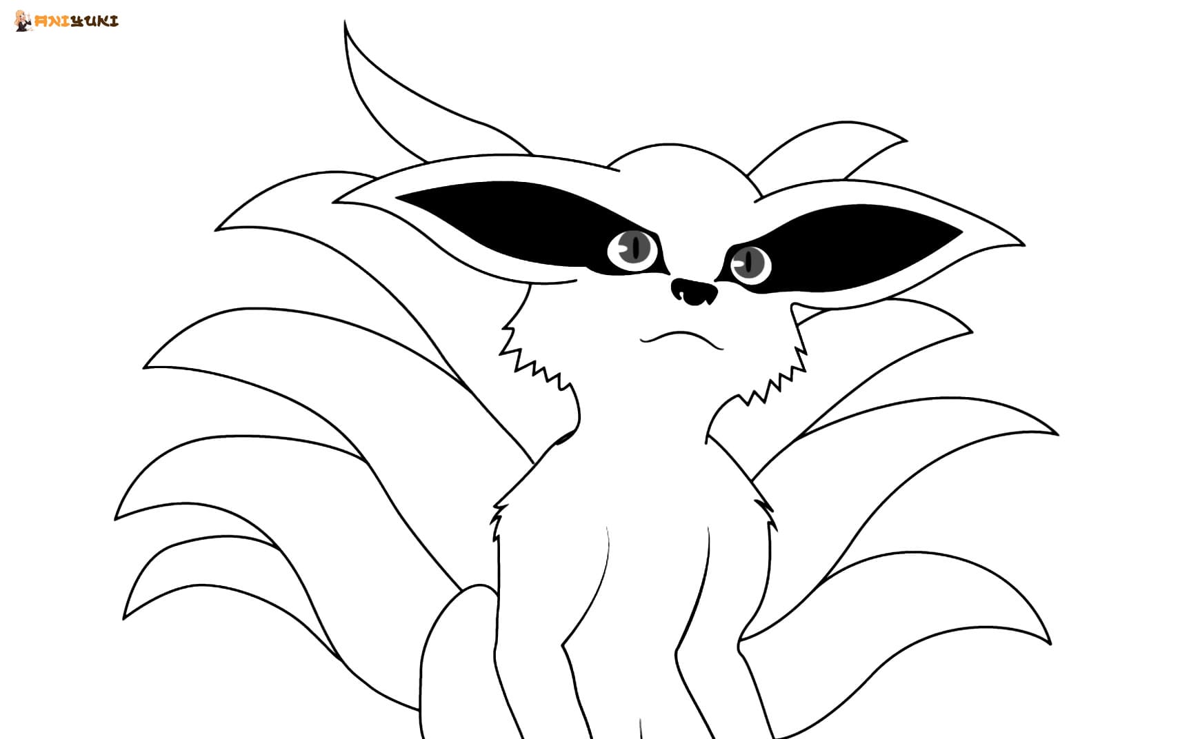 Kurama coloring pages