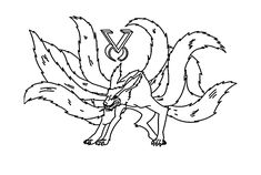 Kurama coloring pages