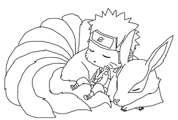 Kurama coloring pages
