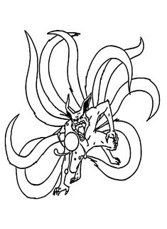 Kurama coloring pages