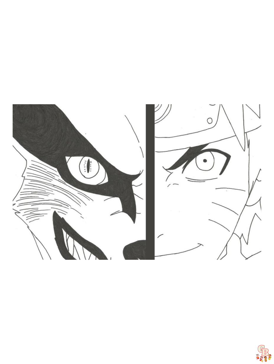Free naruto coloring pages for kids and adults