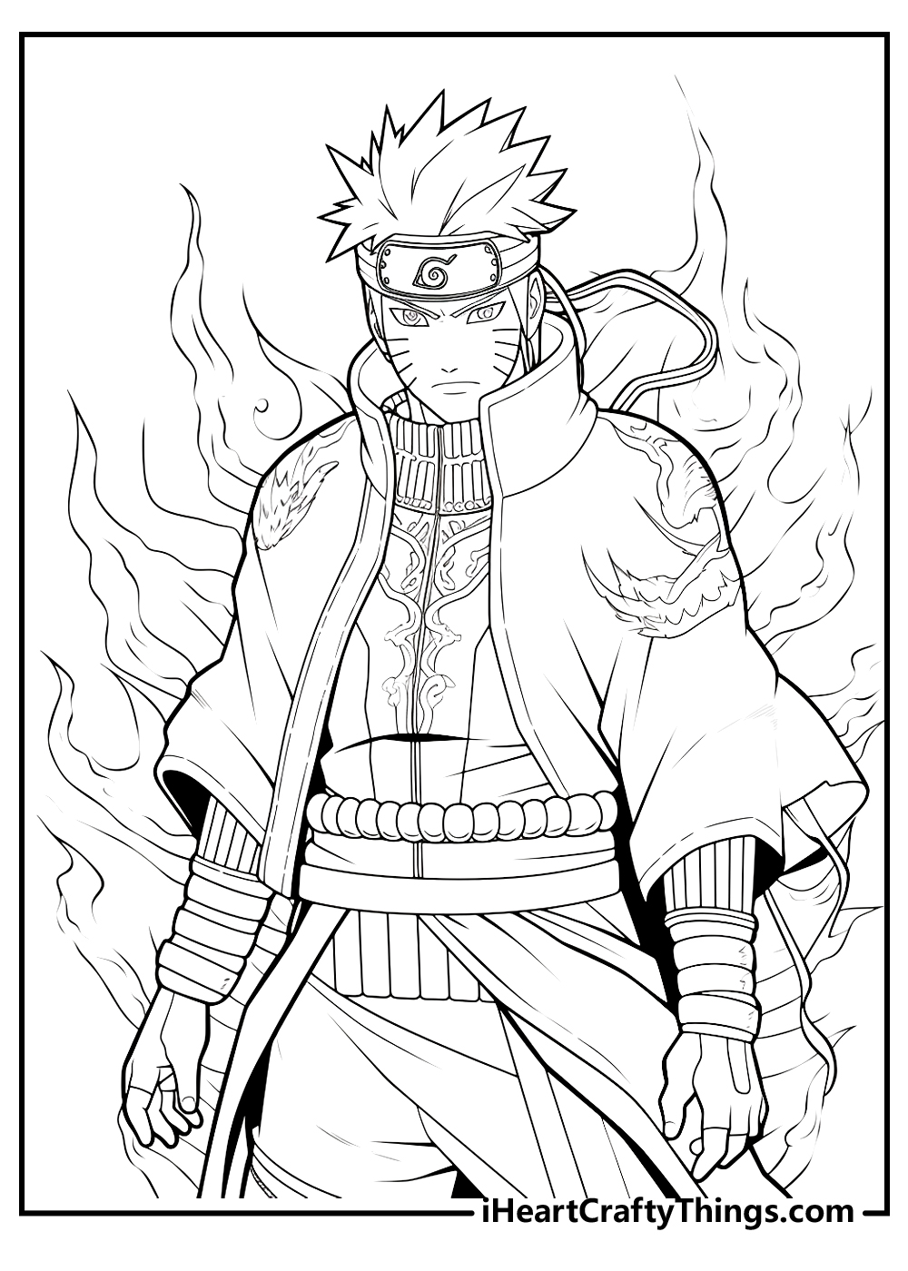 Printable naruto coloring pages updated