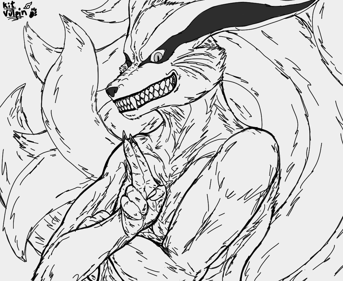 Kurama by kitvulpin