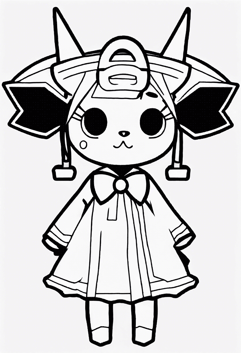 Kuromi coloring pages