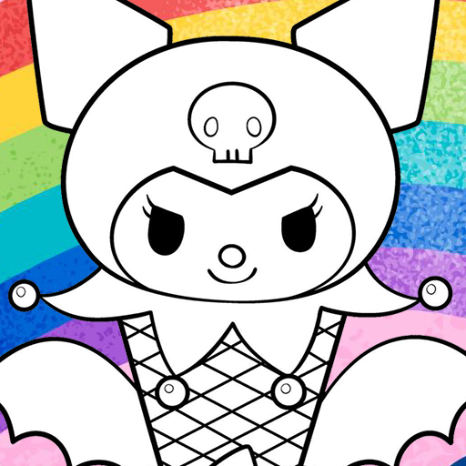 Kuromi coloring game draw