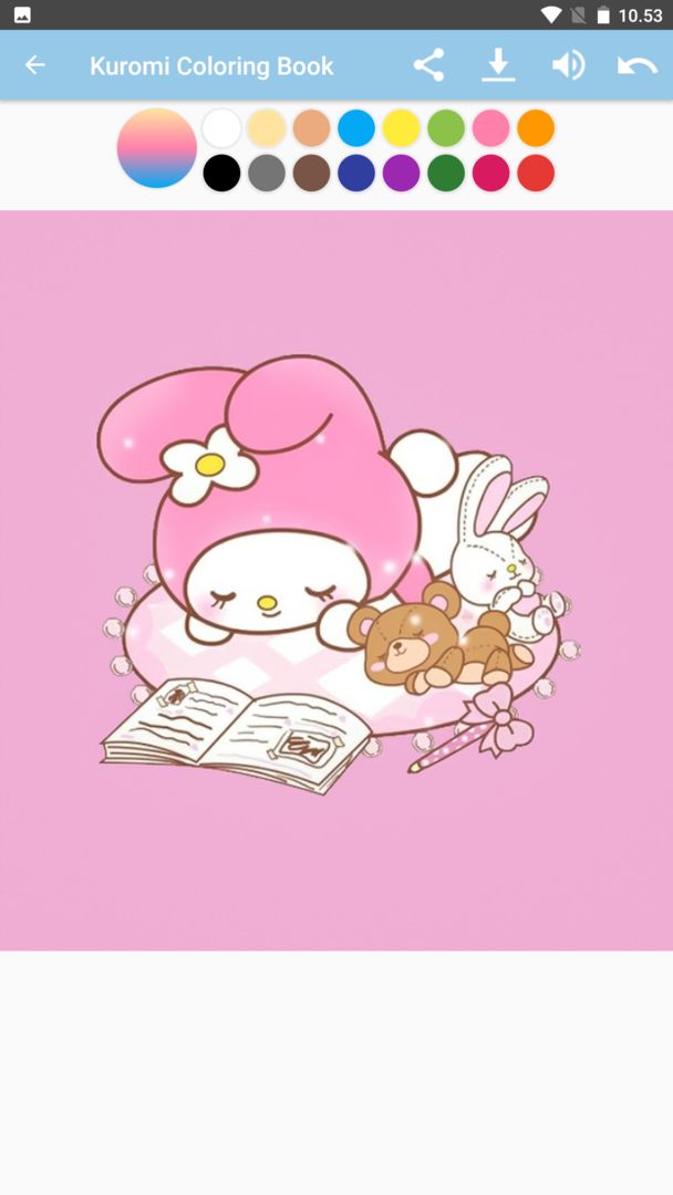 Kuromi coloring book pages android s apk download for free