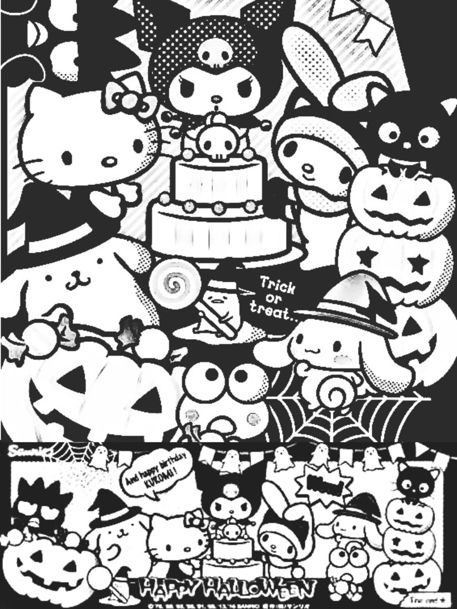 Sanrio halloween coloring page kawaii hello kitty drawing hello kitty iphone wallpaper kitty drawing