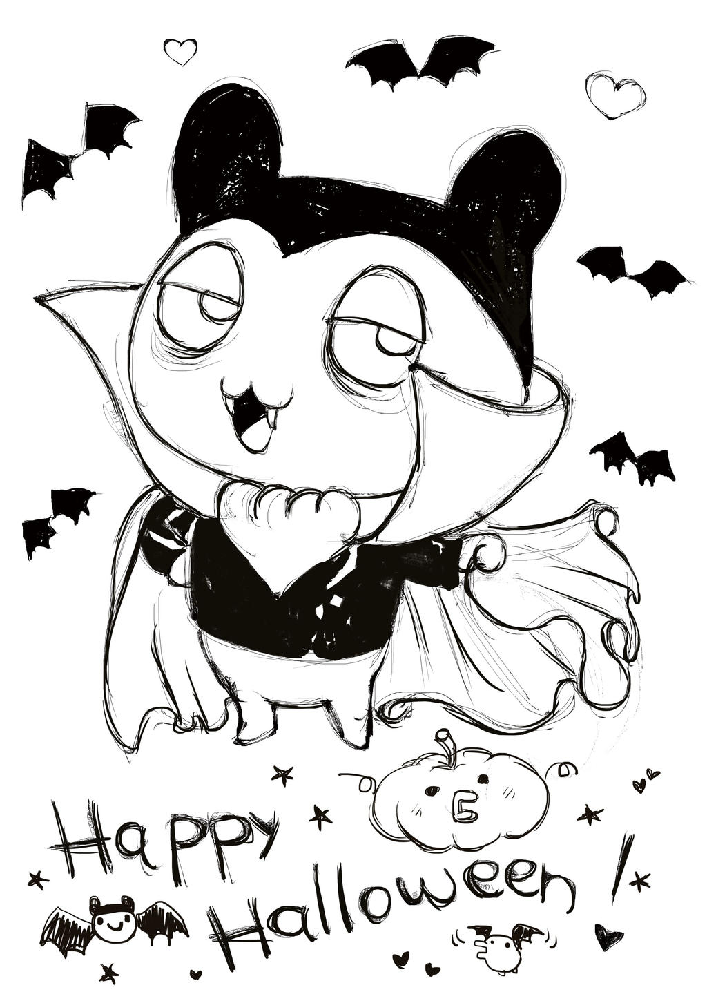 Mametchi vampire by cosmotchi on