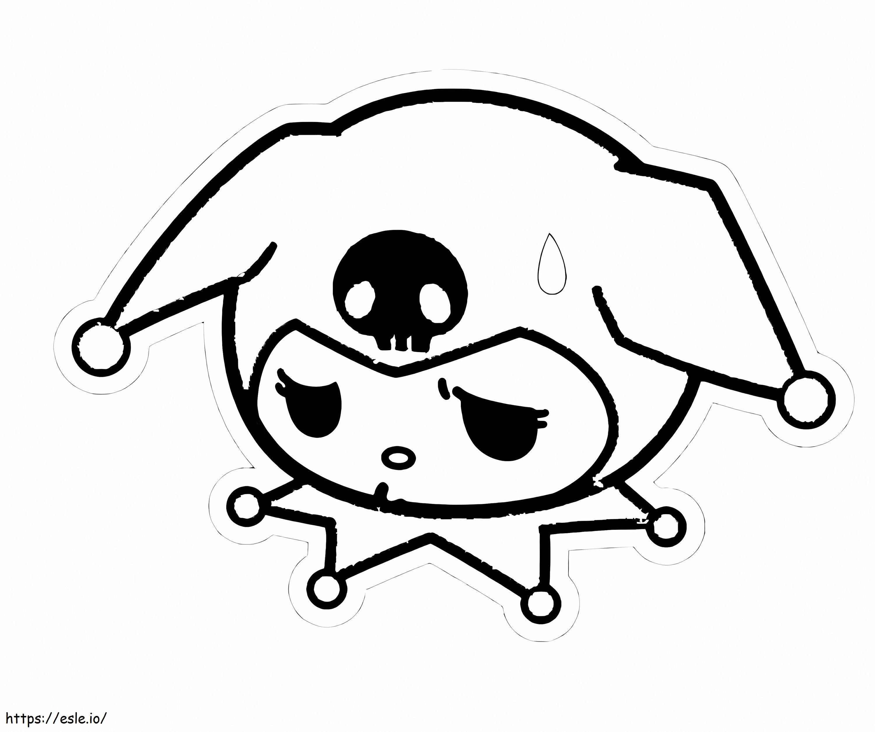 Kuromi coloring page
