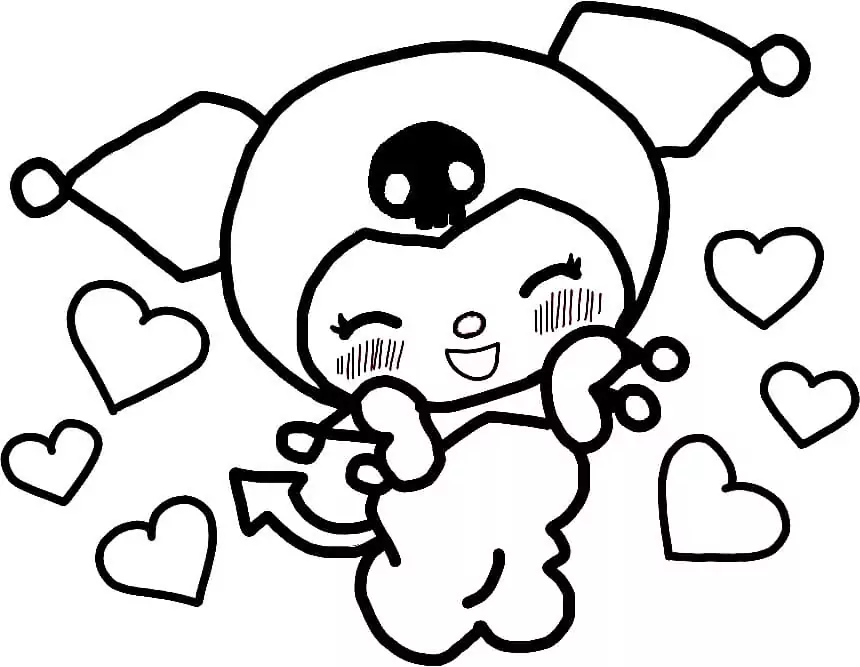 Adorable kuromi fãrbung seite